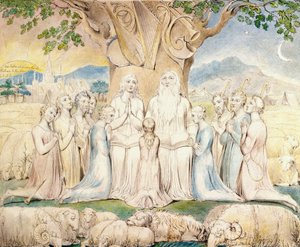 Job y su familia de William Blake